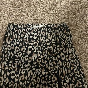 H&M Leopard Print Mini Skirt